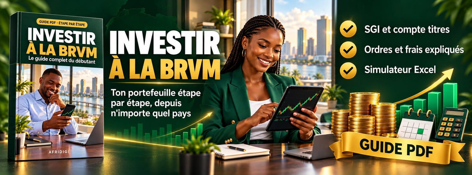 Investir à la BRVM : le guide complet du débutant, étape par étape