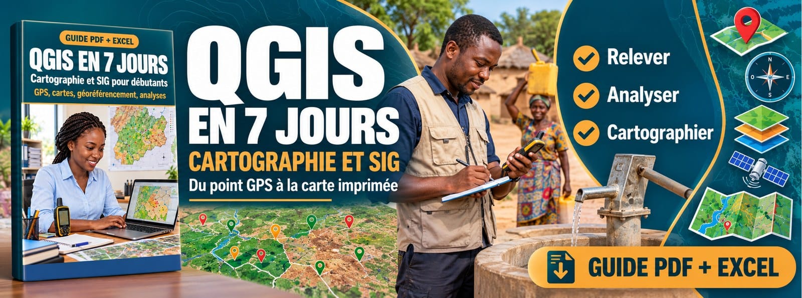 QGIS en 7 jours : cartes, GPS, géoréférencement et analyses SIG