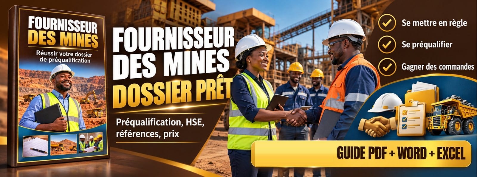 Devenir fournisseur des mines : réussir son dossier de préqualification