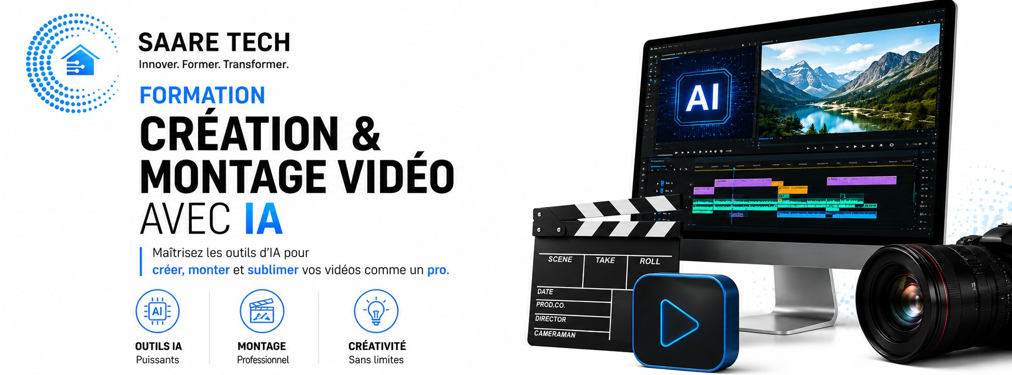 Génération et montage vidéo avec l'IA en 2026