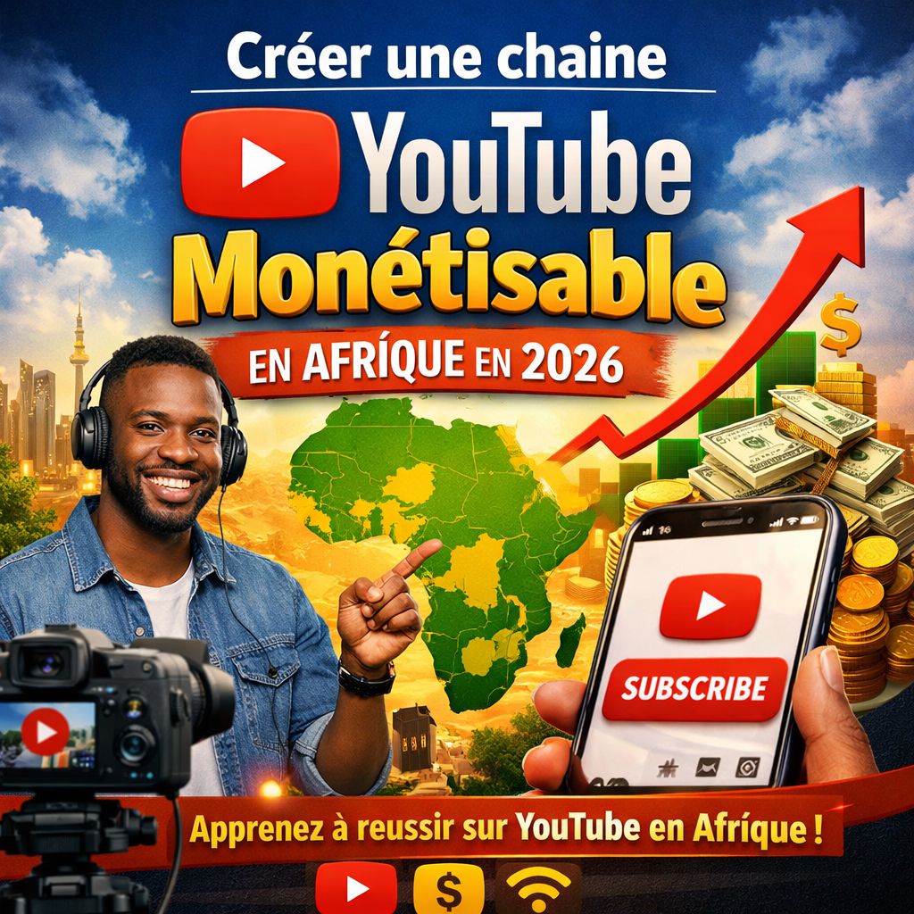 Créer une chaîne youtube monétisable en Afrique en 2026