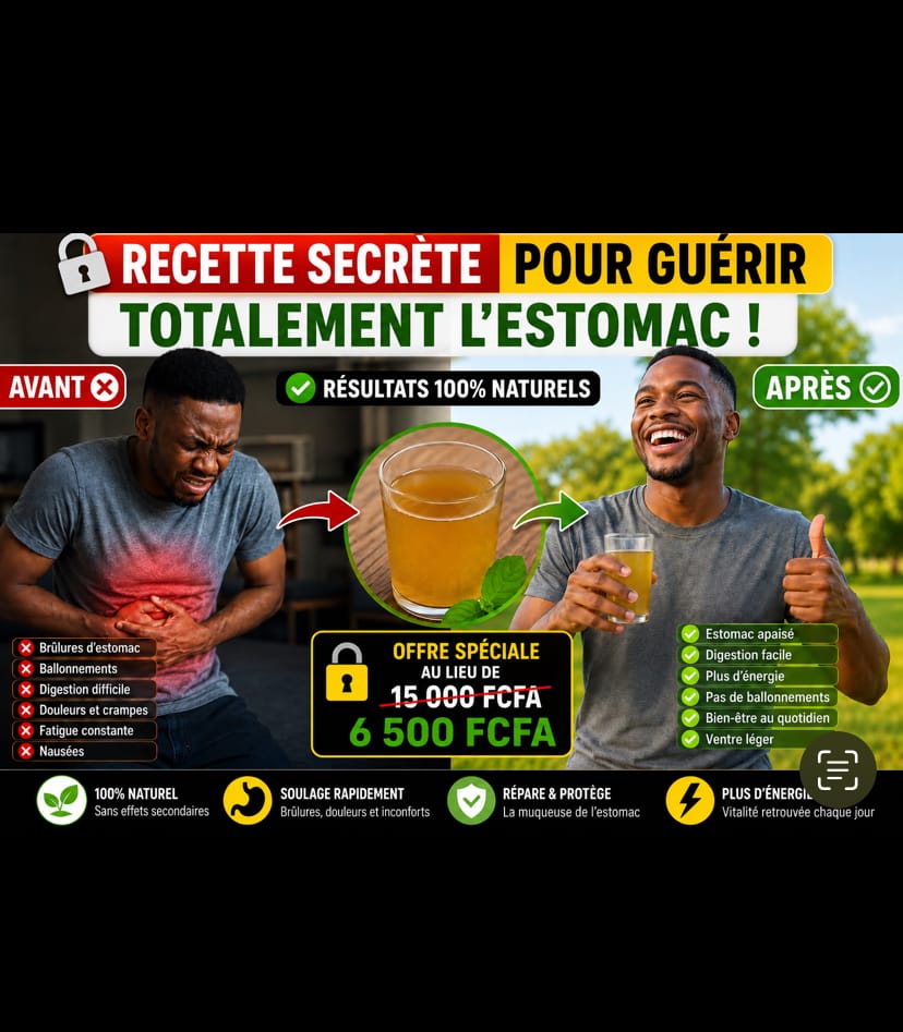 Recette naturelle pour problèmes d'estomac