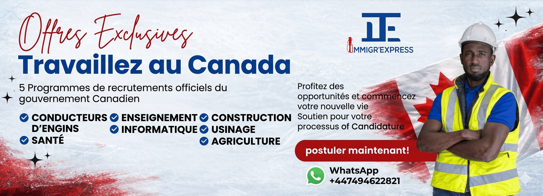 Recherche d’Emploi au Canada & Candidatures