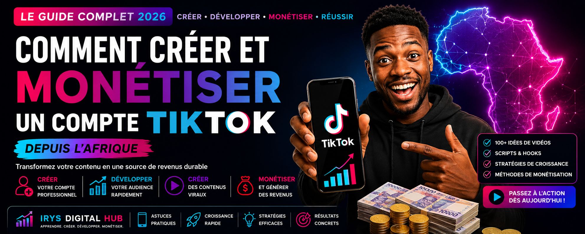 Comment créer et monétiser un compte TikTok en Afrique