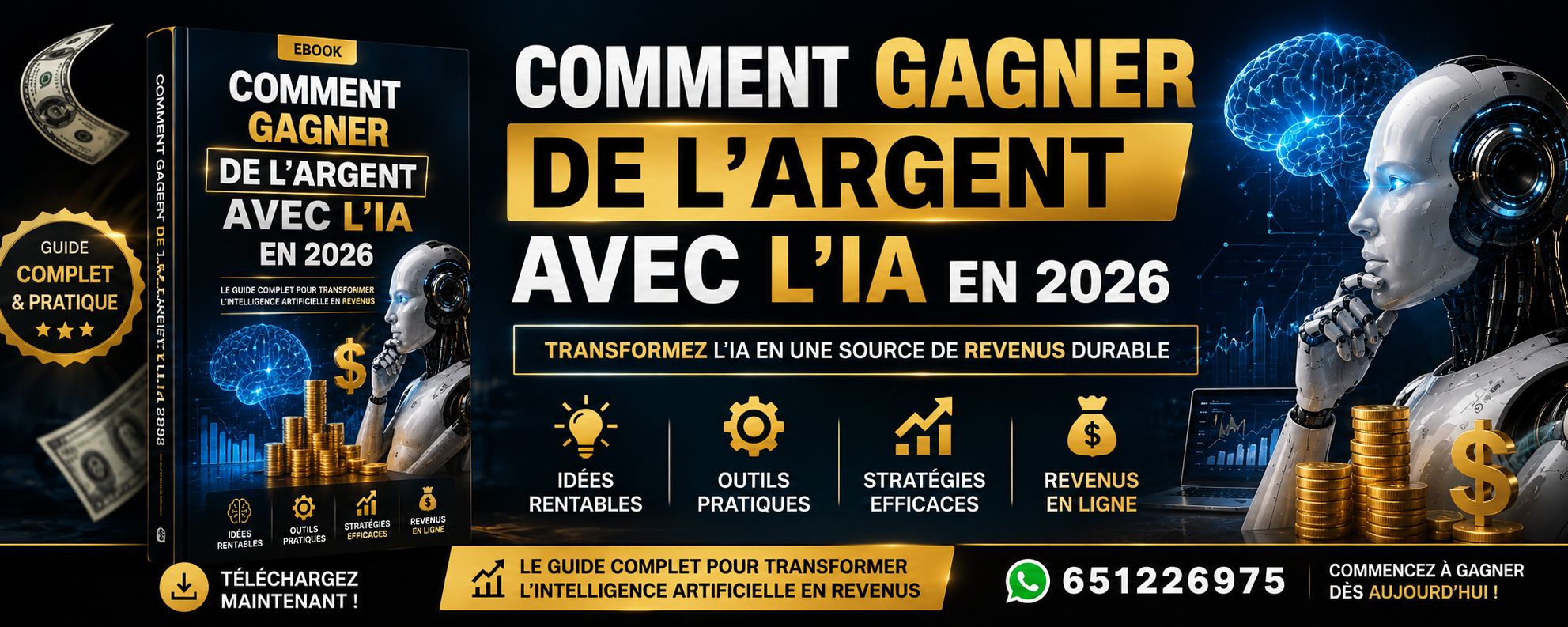 Guide complet sur comment gagner de l argent avec l IA