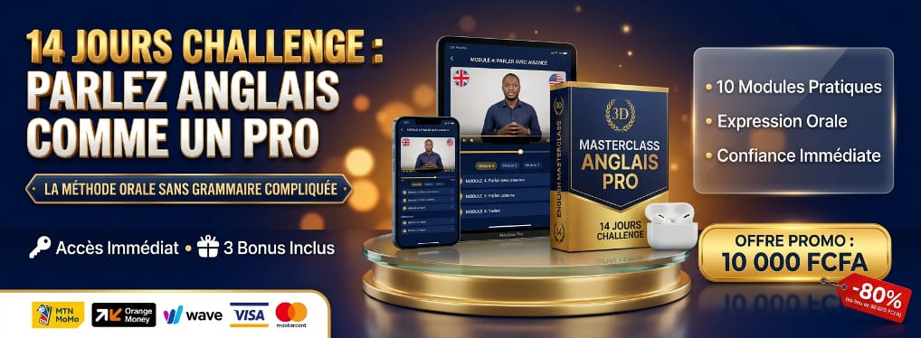 14 Jours Challenge : Parle anglais Comme un Pro avec la méthode L'anglais tout de suite!