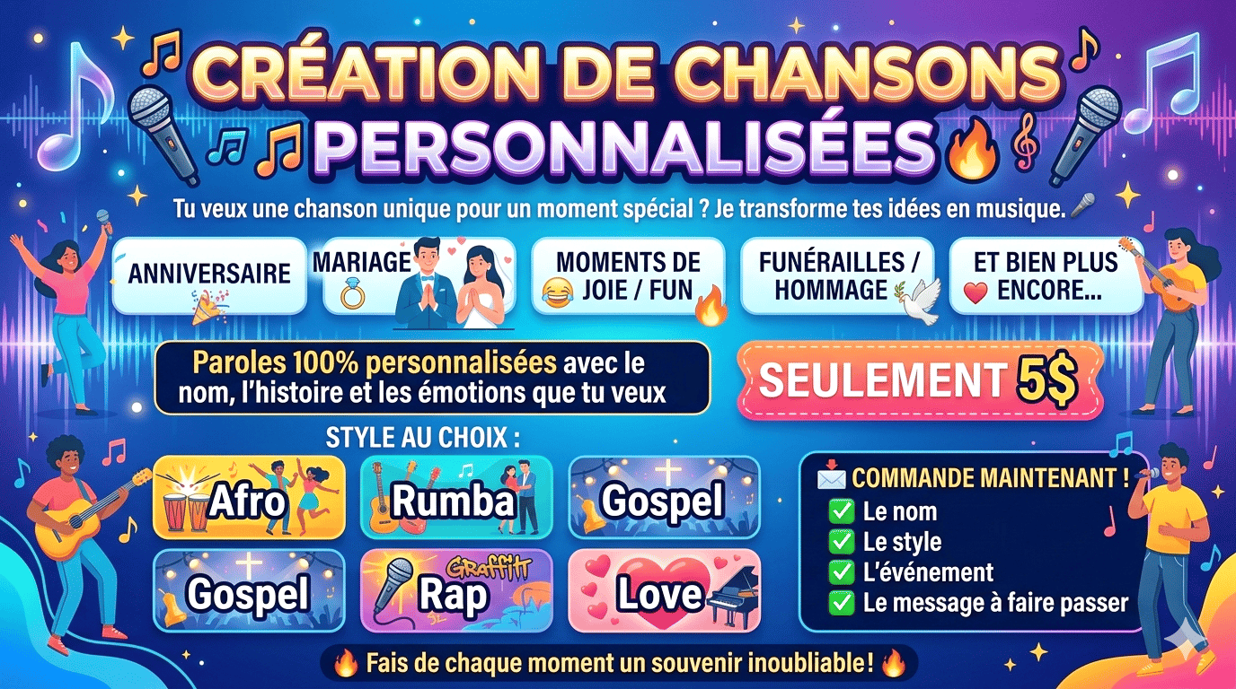 Création des vos chansons personnalisés