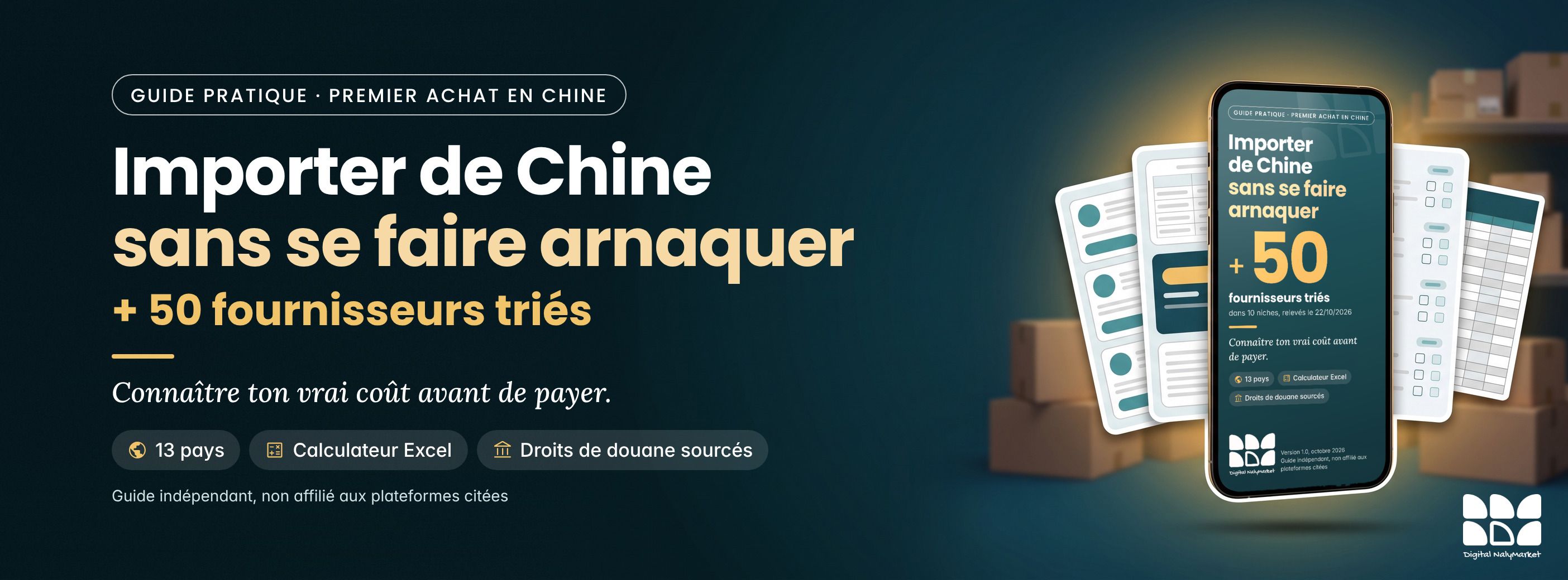 Importer de Chine sans se faire arnaquer + 50 fournisseurs triés