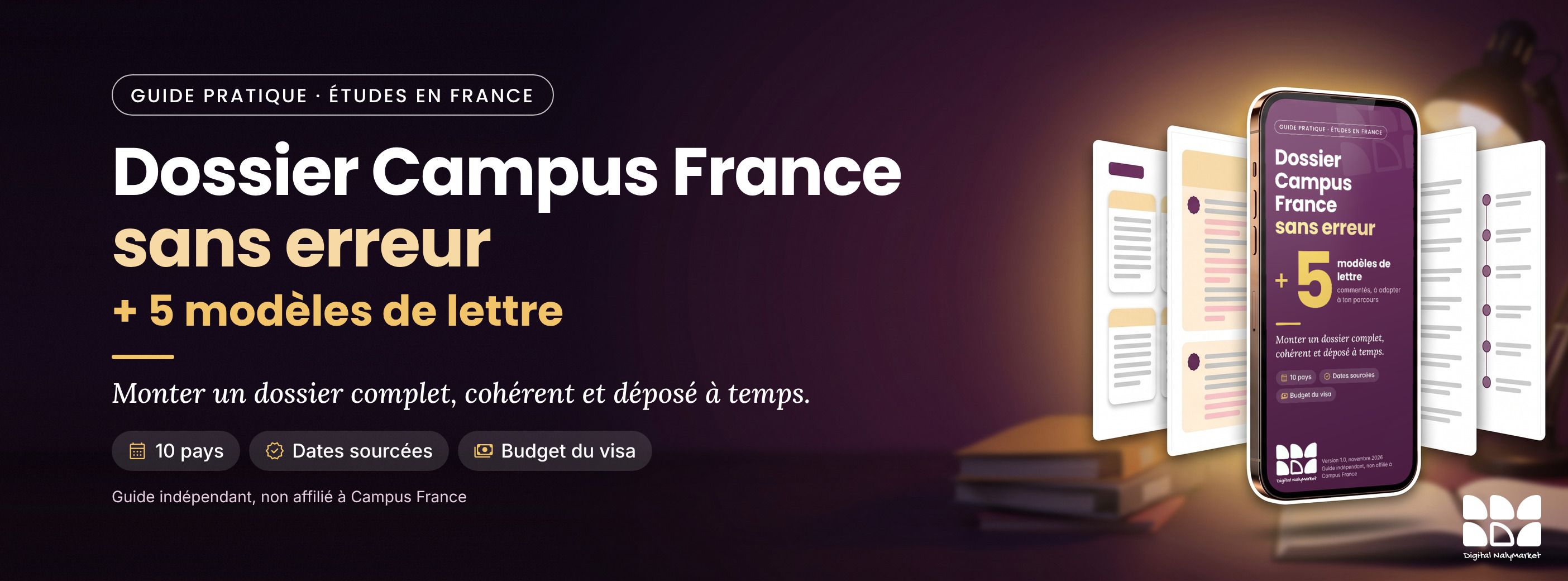 Dossier Campus France sans erreur + 5 modèles de lettre