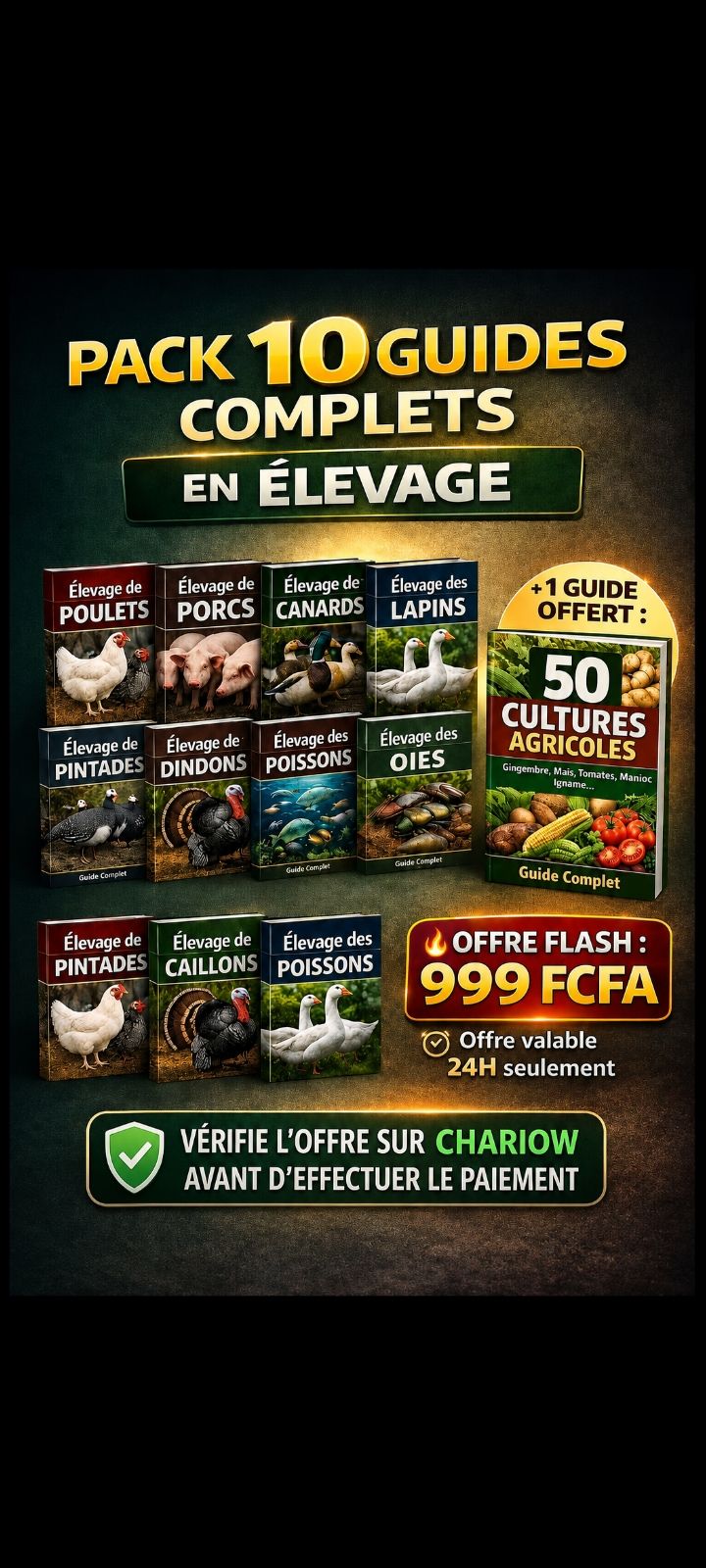 PACK 10 Documents d'élevage professionnel