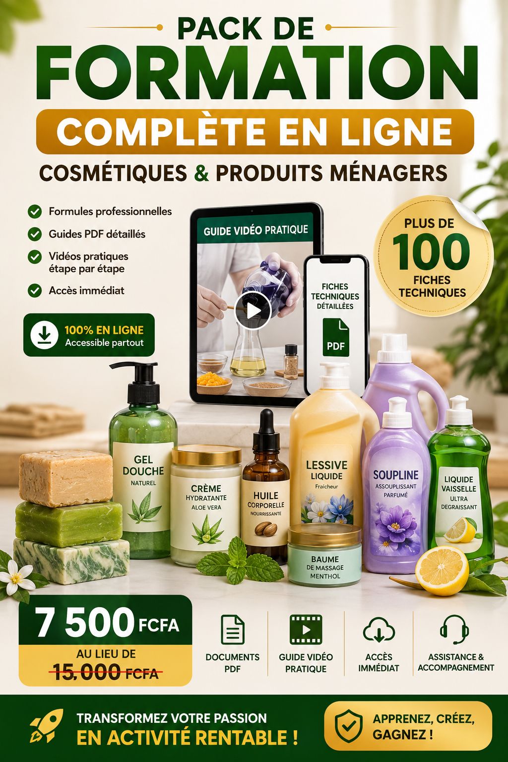 Formation complète cosmétiques & ménagers