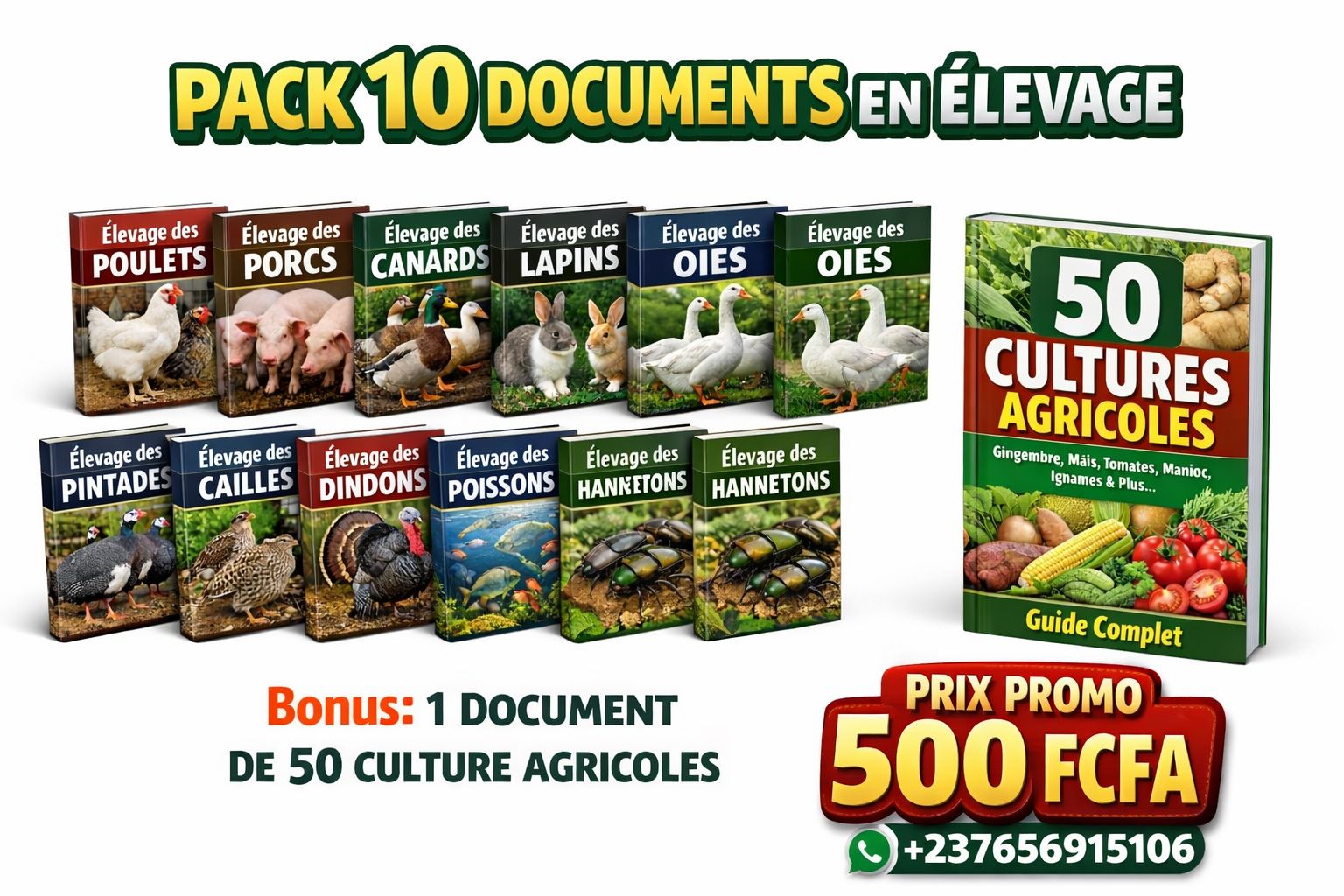 Pack 20 documents gagnants en élevage
