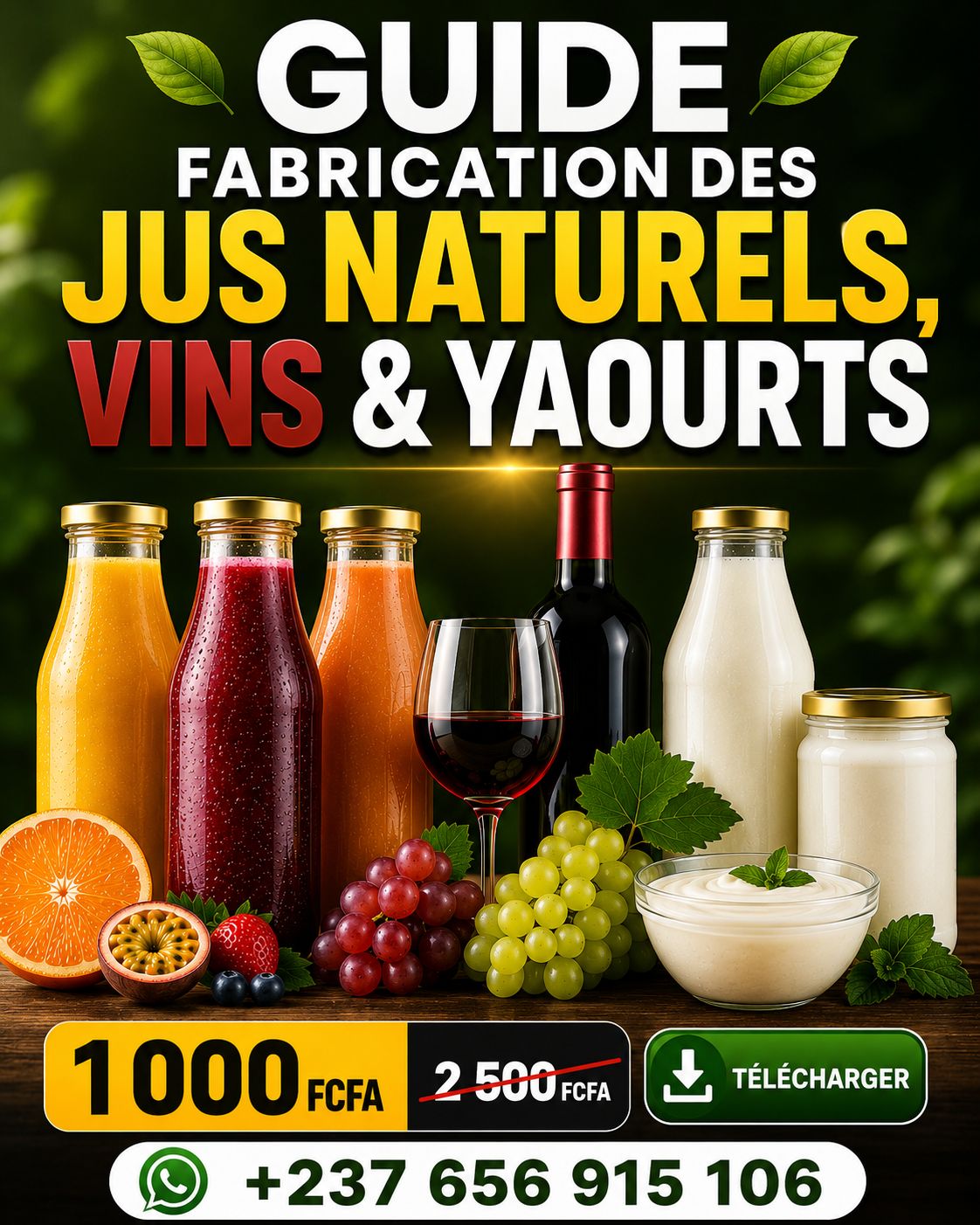 Guide de fabrication des jus naturel & yaourt bio