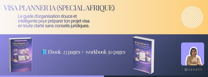 Visa Planner IA Organise Ton Dossier Visa Sans Stress (Ebook + Workbook)