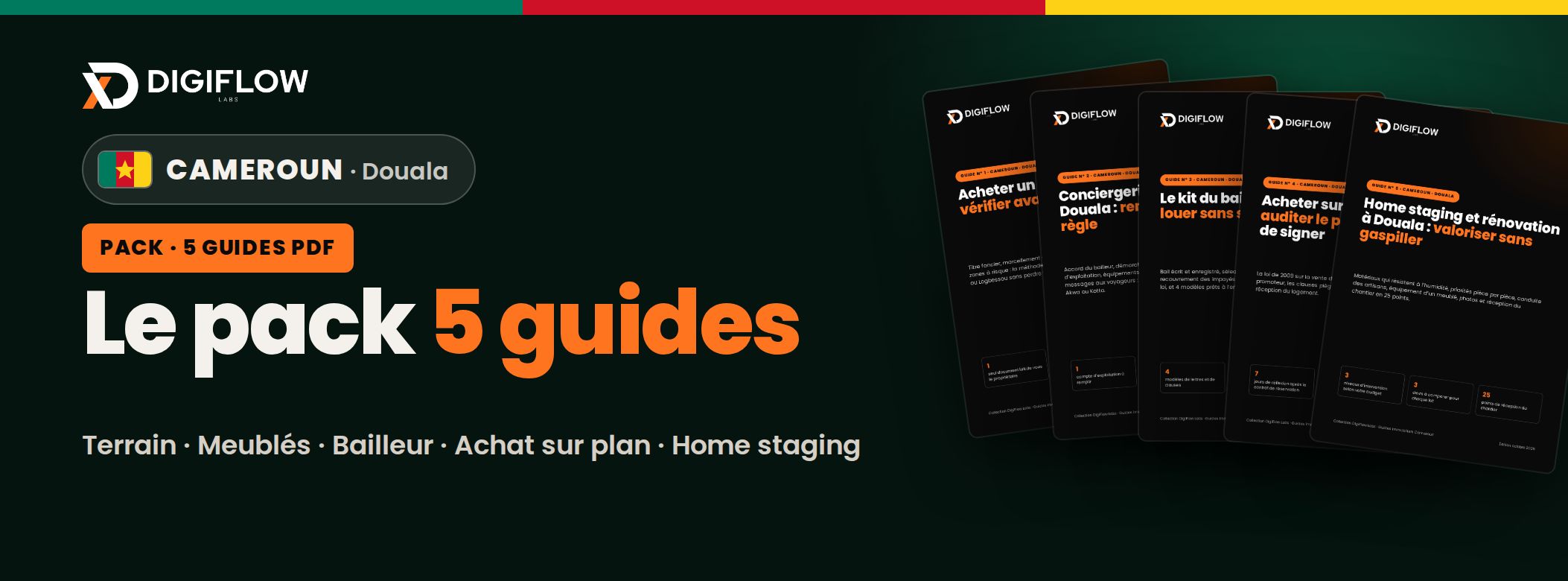 Cameroun · Pack immobilier Douala : 5 guides