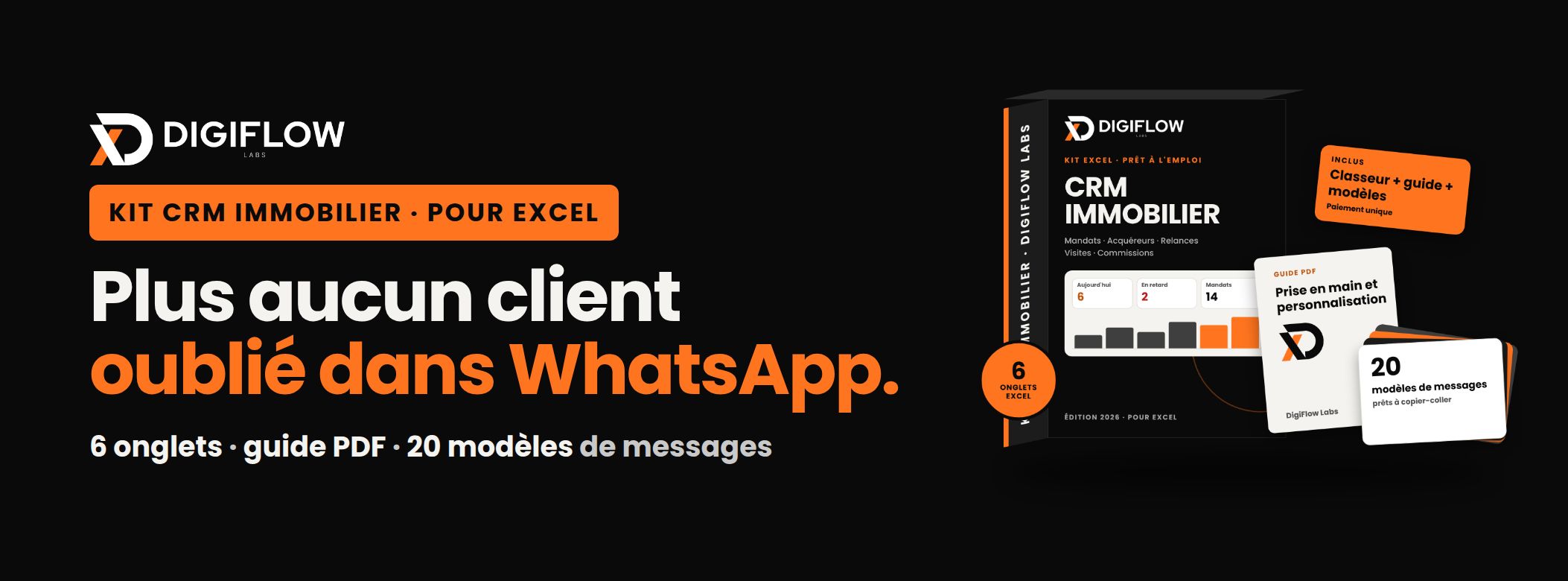 Kit CRM Immobilier pour Excel