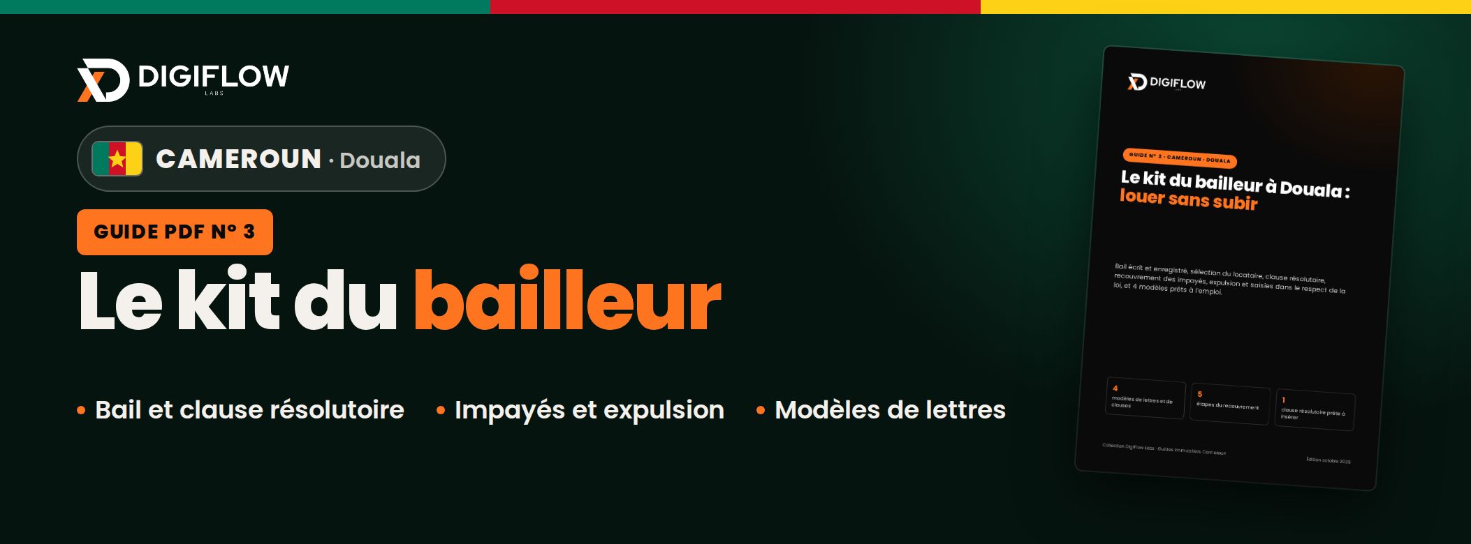 Cameroun · Le kit du bailleur à Douala
