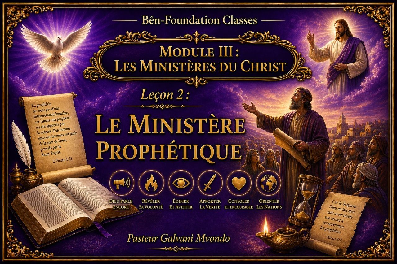 [M.3 - L.2] LE MINISTERE PROPHETIQUE