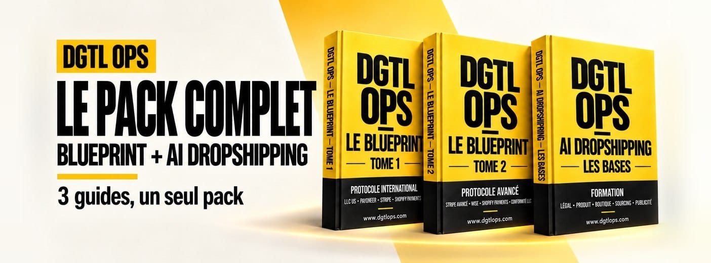 DGTL OPS — Le Pack Complet (Blueprint + AI Dropshipping)