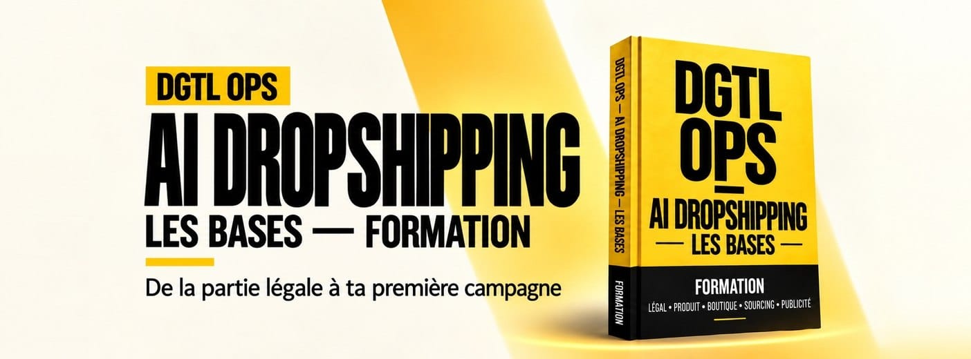 DGTL OPS — AI Dropshipping : Les Bases