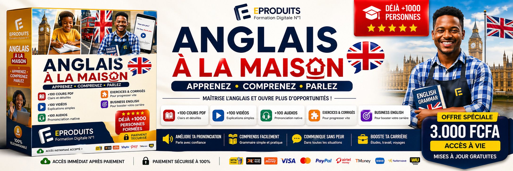 APPRENDRE L’ANGLAIS A LA MAISON (ENFANT & ADULTE)