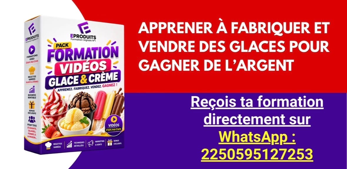Kits de Formation Videos de Glace & Crème glacée sans machine
