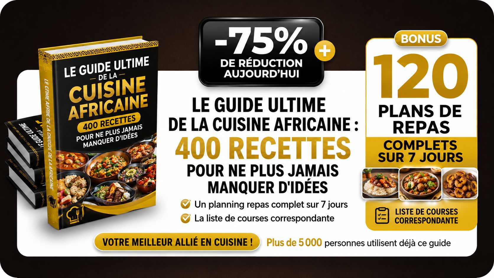 🍲 400 IDÉES DE METS AFRICAINS – Le Guide qui va Transformer votre Cuisine au Quotidien !