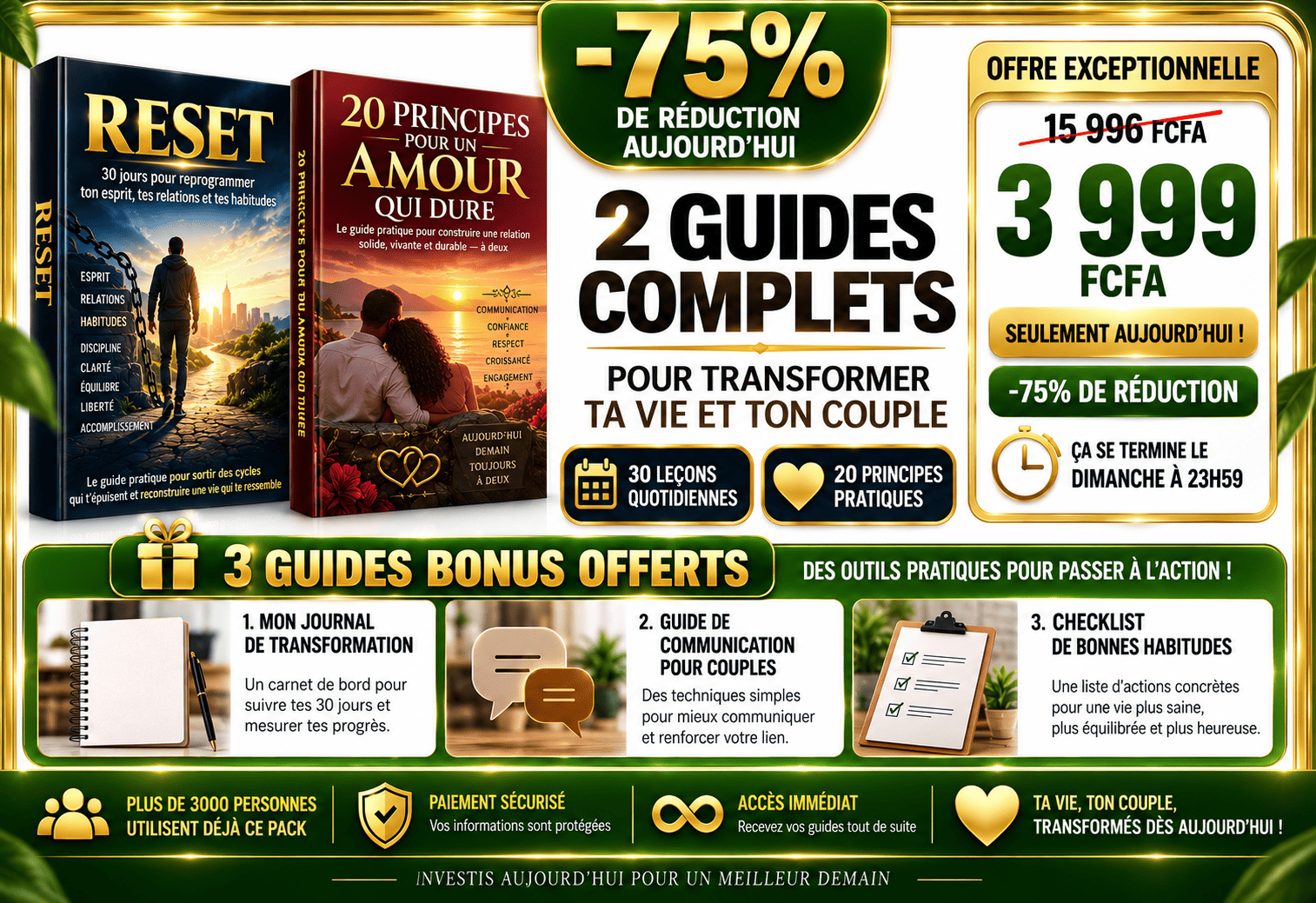 Réparez votre couple en 30 jours : guide complet d'équilibre