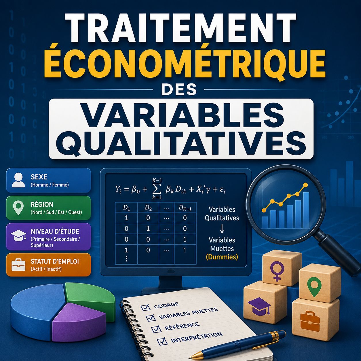 Traitement économétrique des Variables Qualitatives en Econometrie