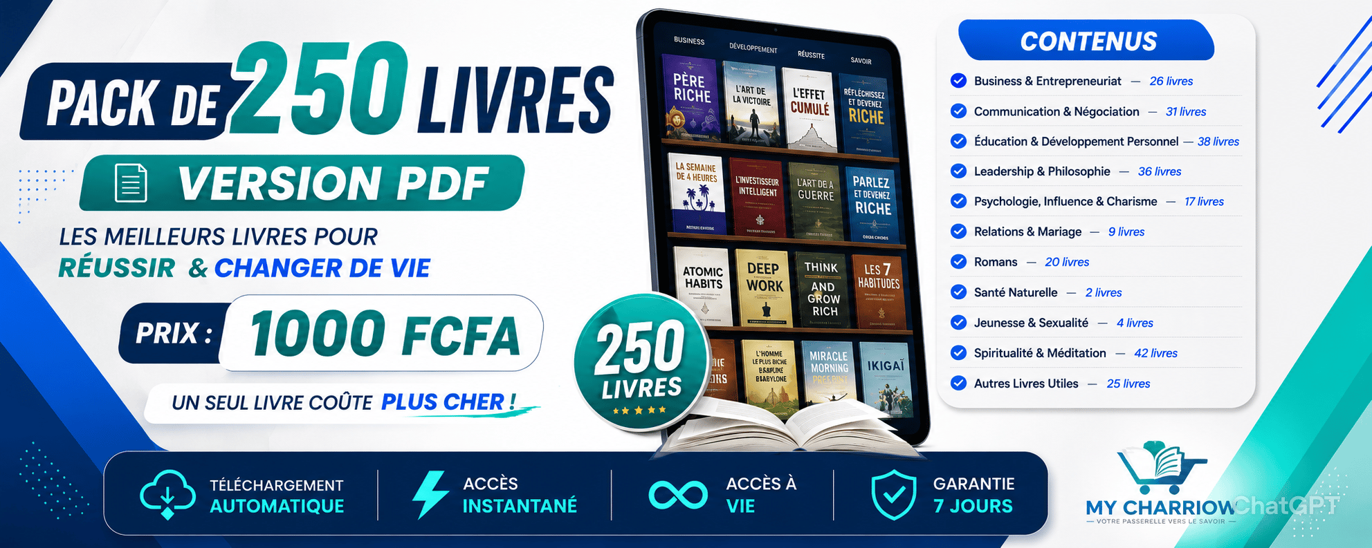📚PACK DE 250 LIVRES - VERSION PDF