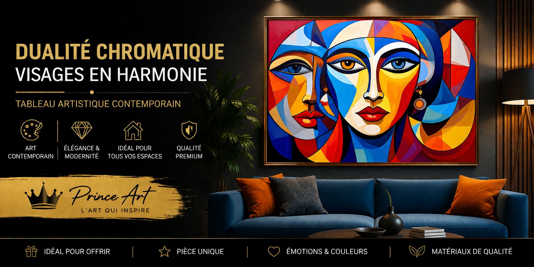 Dualité Chromatique – Visages en Harmonie