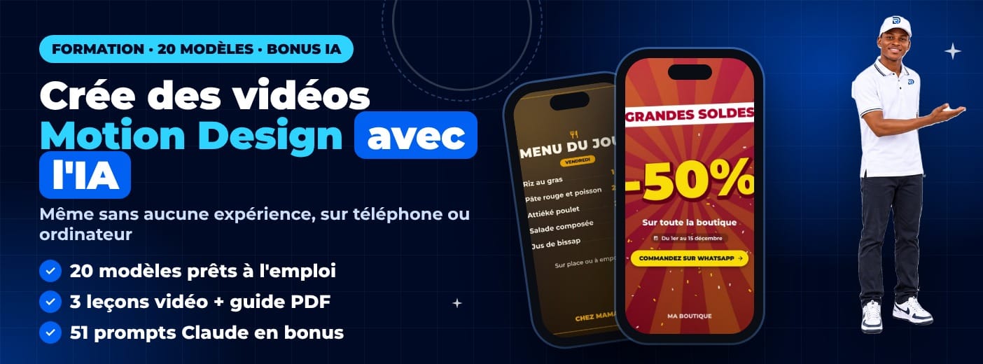 Kit de création de vidéos Motion Design avec l'IA