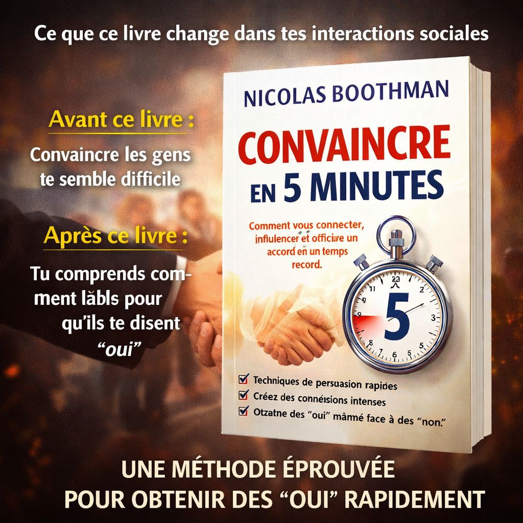 COMMENT CONVAINCRE N’IMPORTE QUI EN 5 MINUTES  (Même si vous n’êtes pas à l’aise à l’oral)