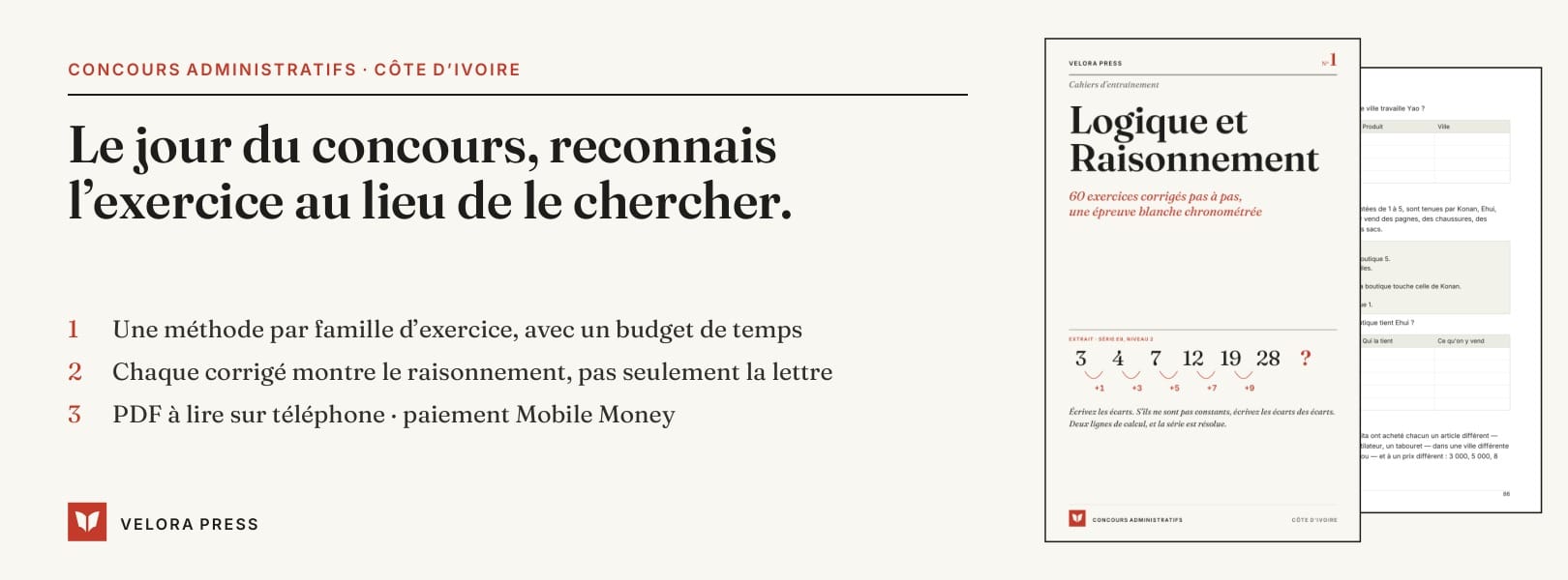 Logique et Raisonnement — Méthode chronométrée et 80 exercices corrigés pas à pas