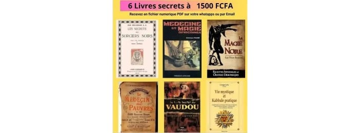 PACK DE 6 LIVRES SECRET