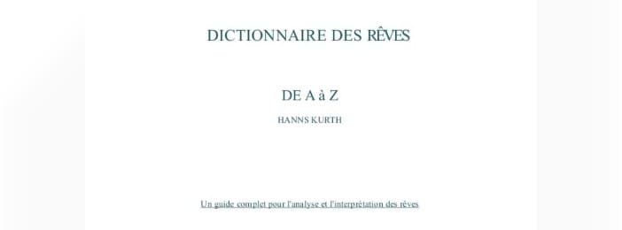 Dictionnaire des rêves de A a Z