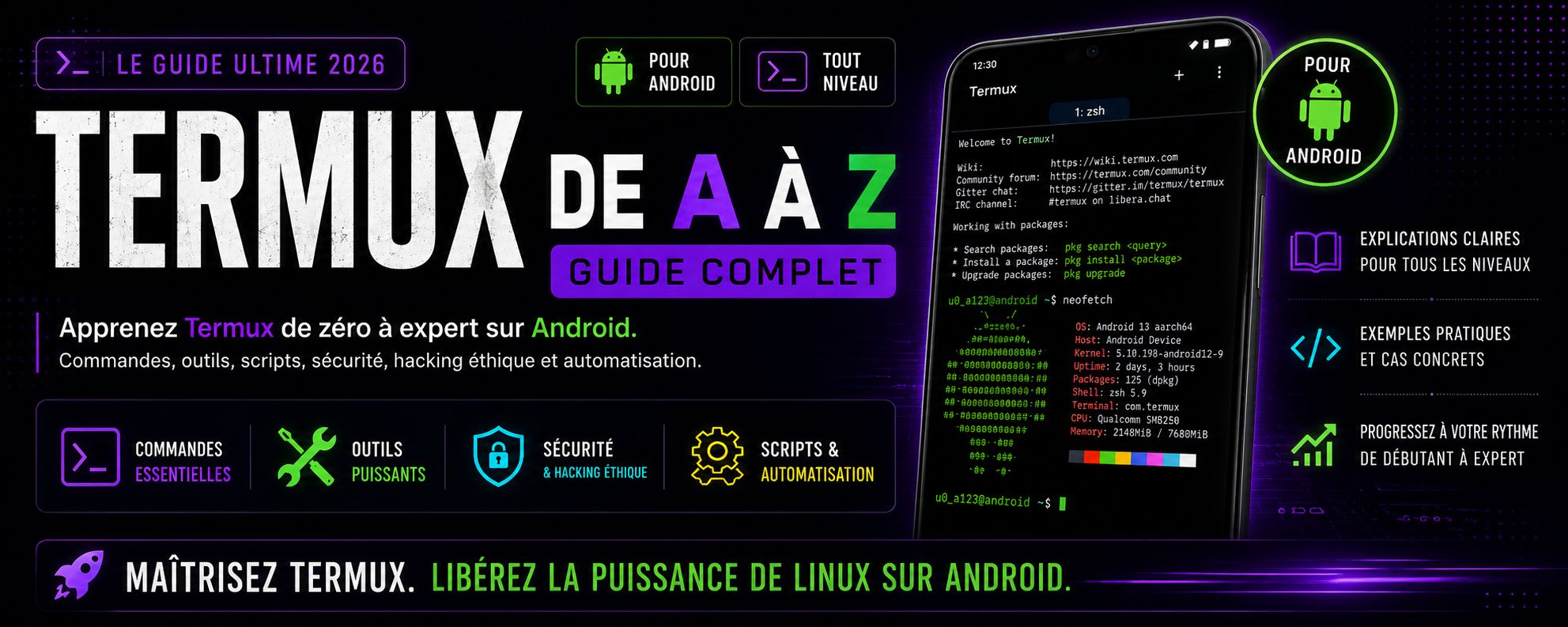 Termux de A à Z – Le Guide Complet 2026