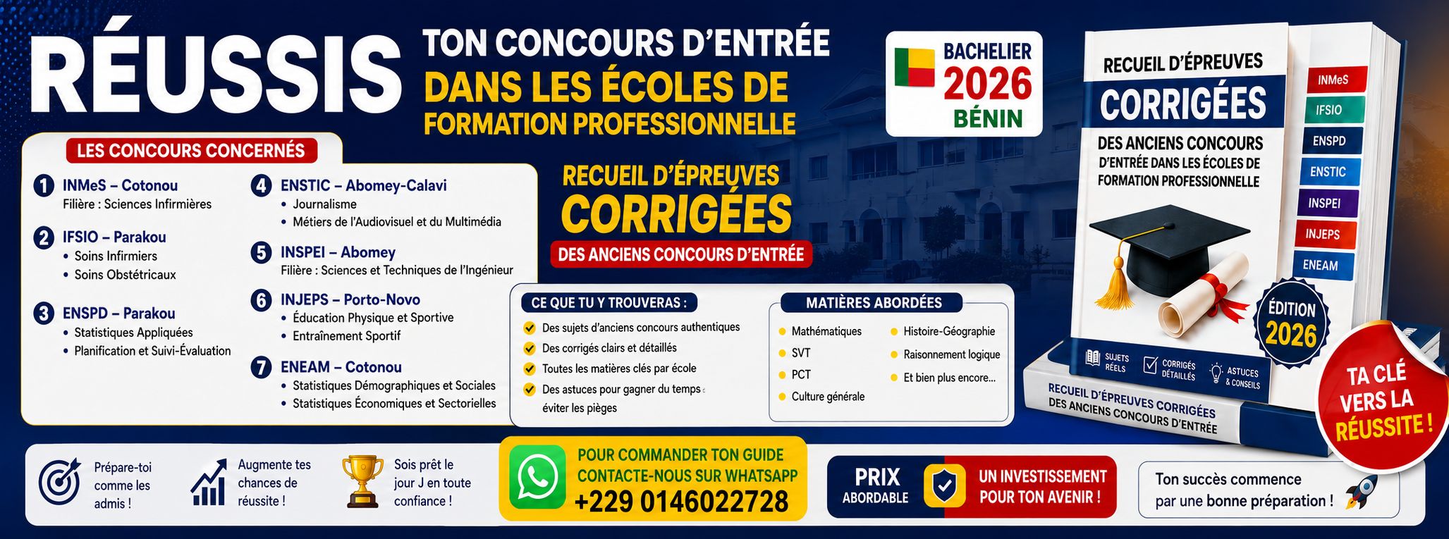 CONCOURS D'ENTRÉE DANS LES ÉCOLES