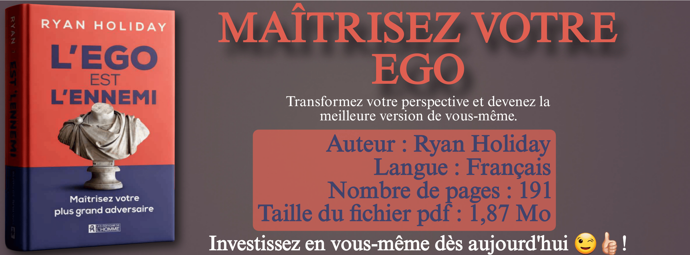 l'ÉGO est l'ENNEMI