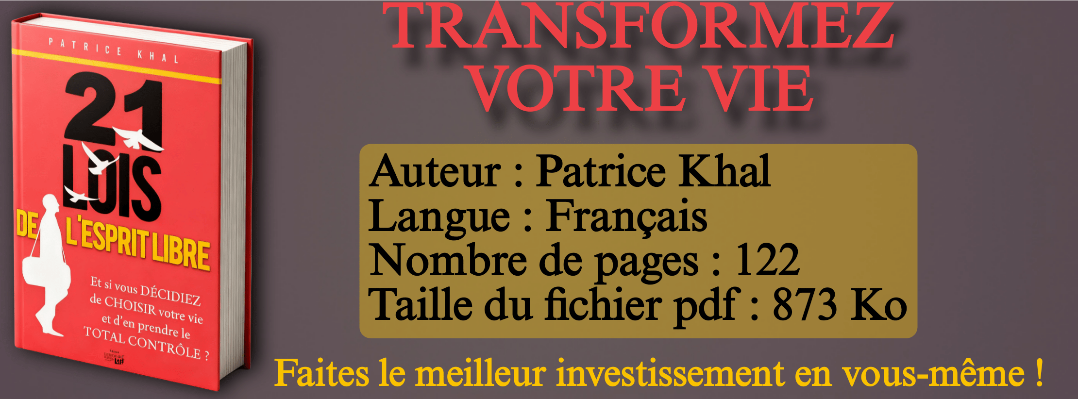 Libère ton potentiel : 21 lois pour passer à l'action