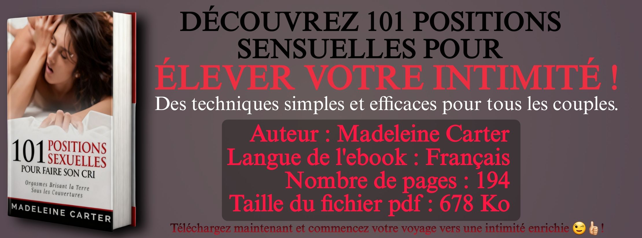 Manuel Complet 101 Positions pour Revitaliser Votre Intimité