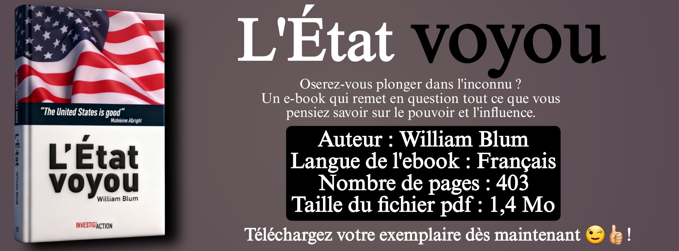 Secret Géopolitique – L'État Voyou par William Blum