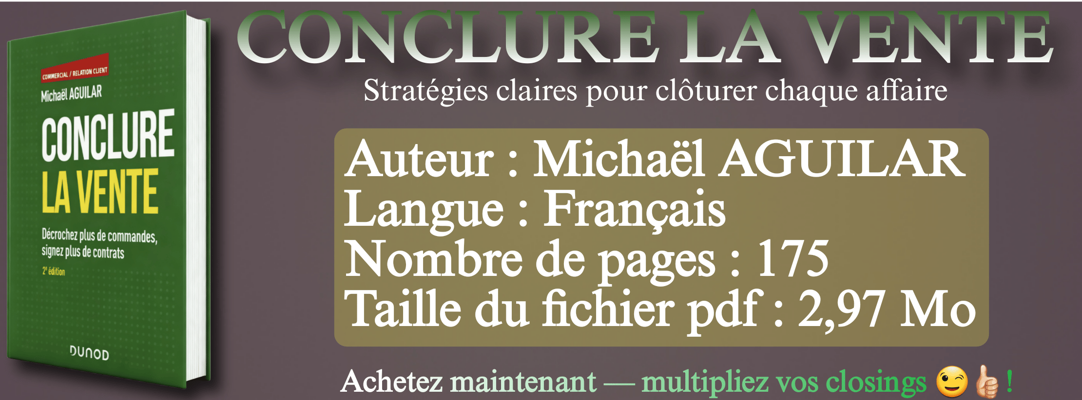Conclure la Vente