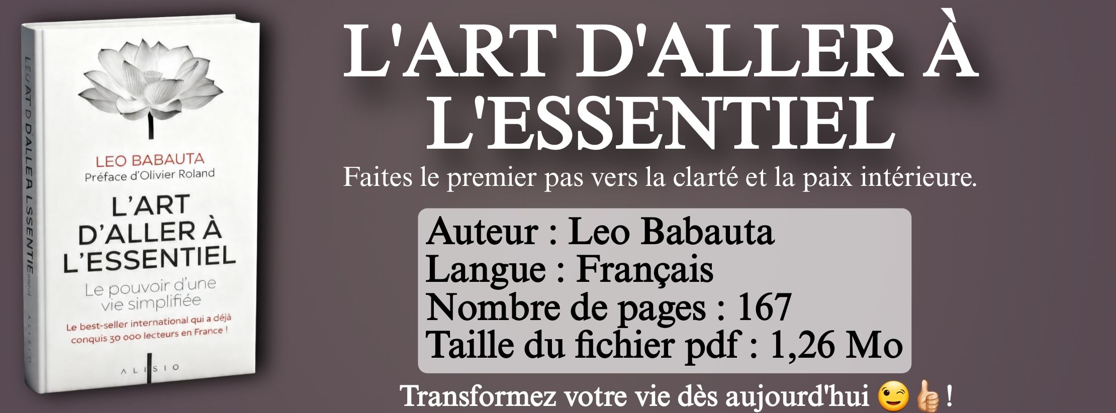 L'art d'aller à l'essentiel