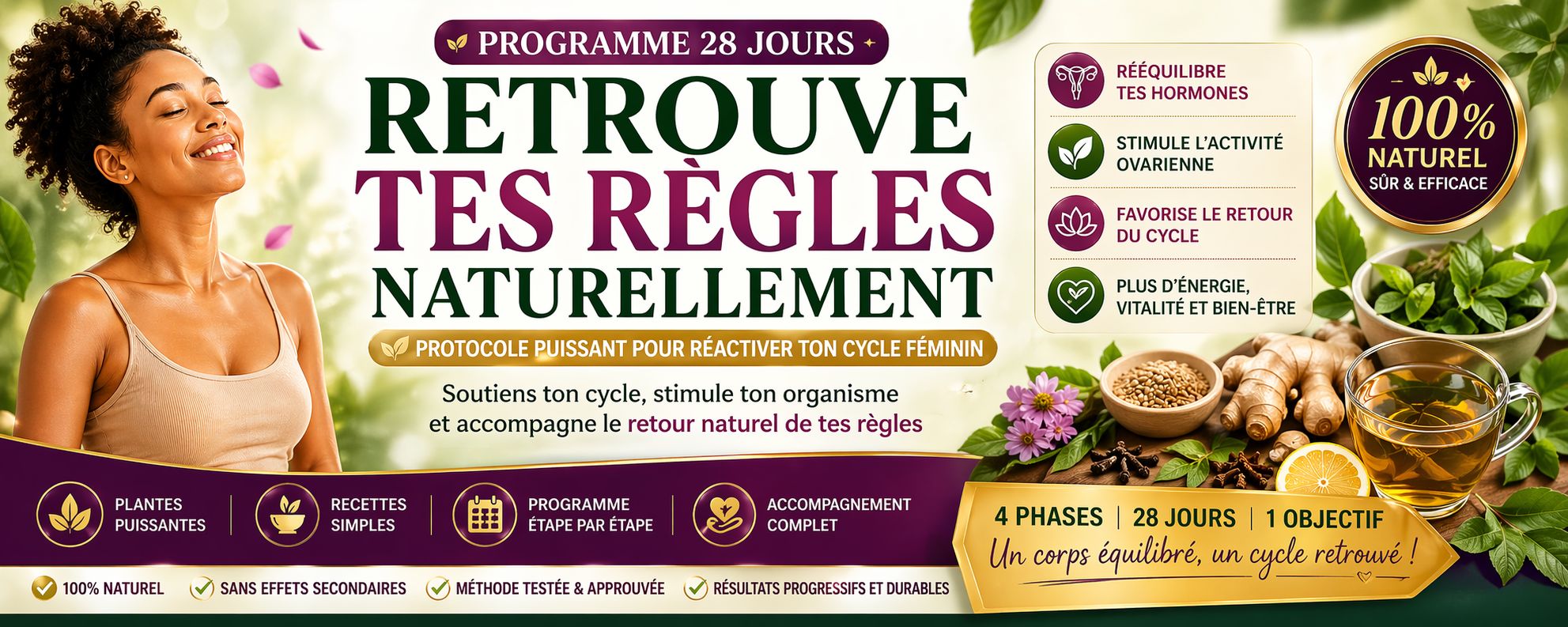 RETROUVE TES RÈGLES NATURELLEMENTS (PROGRAMME 28 JOURS)