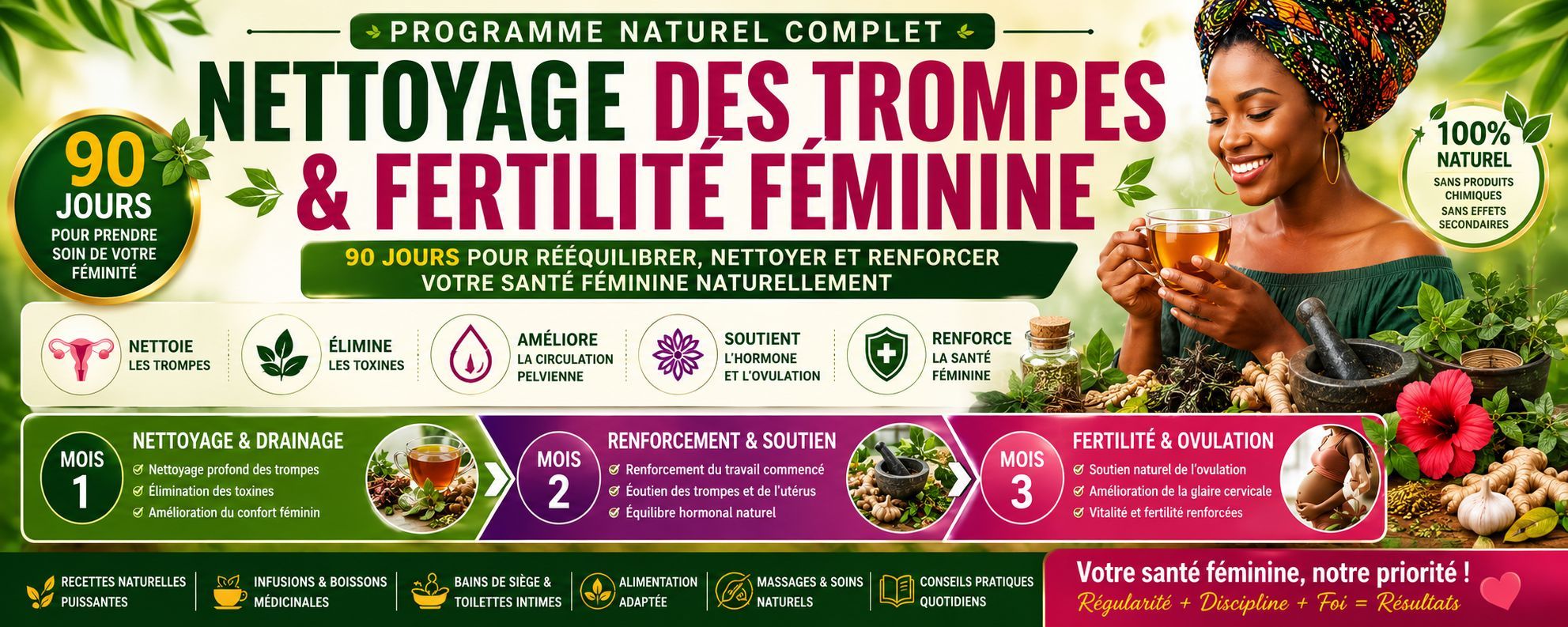 PROGRAMME NATUREL TTROMPES BOUCHEES — 90 JOURS