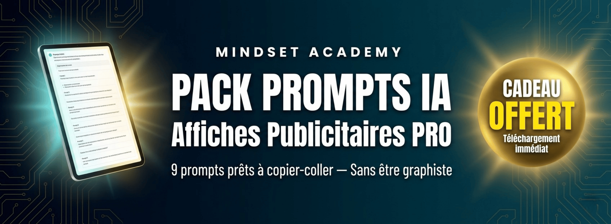 Pack Prompts IA : Affiches Publicitaires Pro