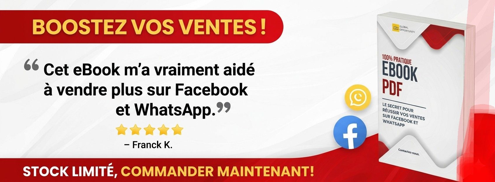 Les secrets pour vos ventes sur Facebook et WhatsApp