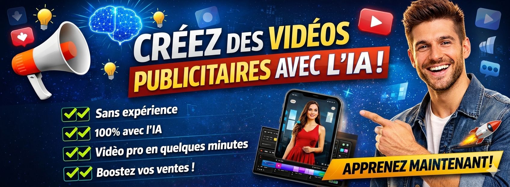 Formation Complète: Maîtrisez l’IA pour des Vidéos Publicitaires qui Convertissent