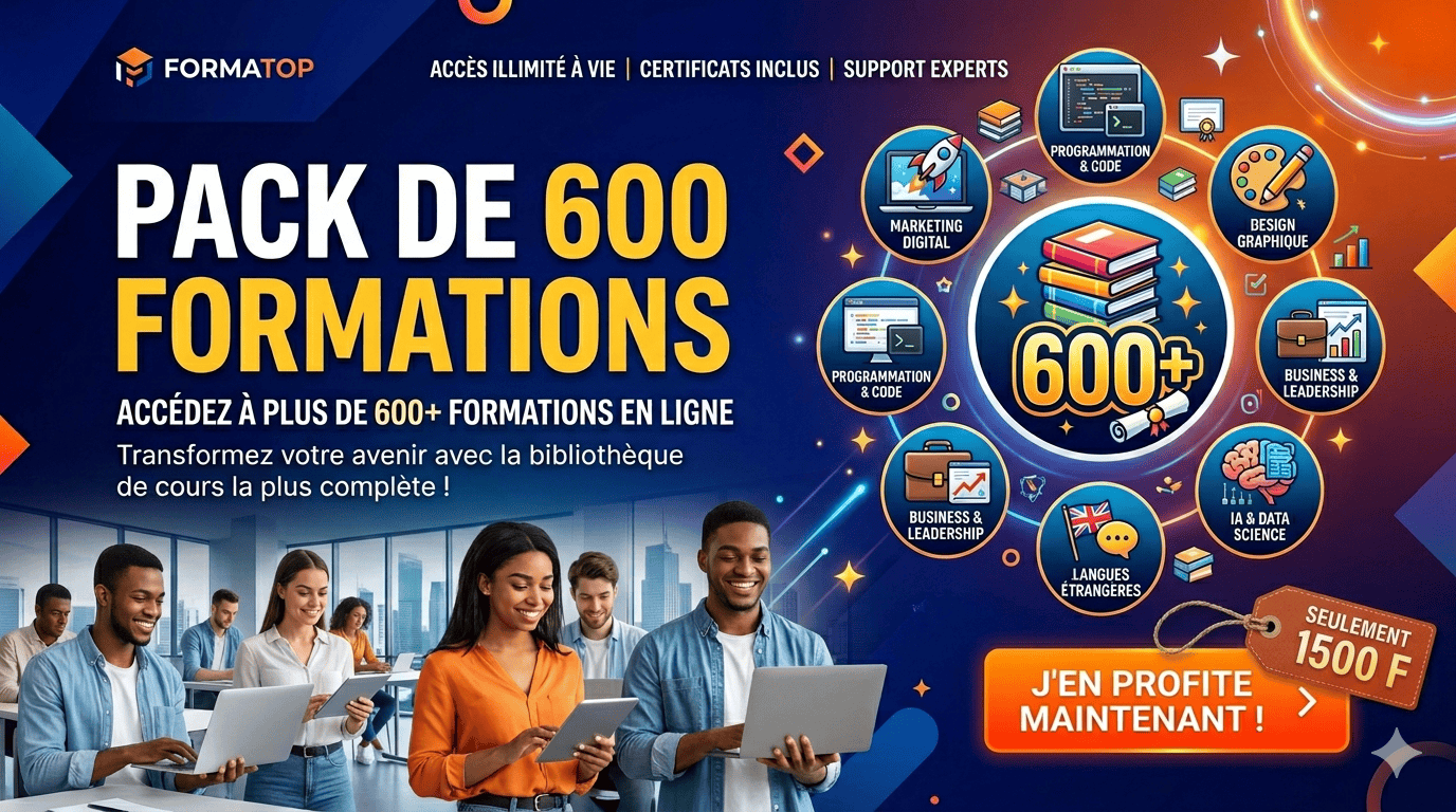 PACK 600+ FORMATIONS & LOGICIELS